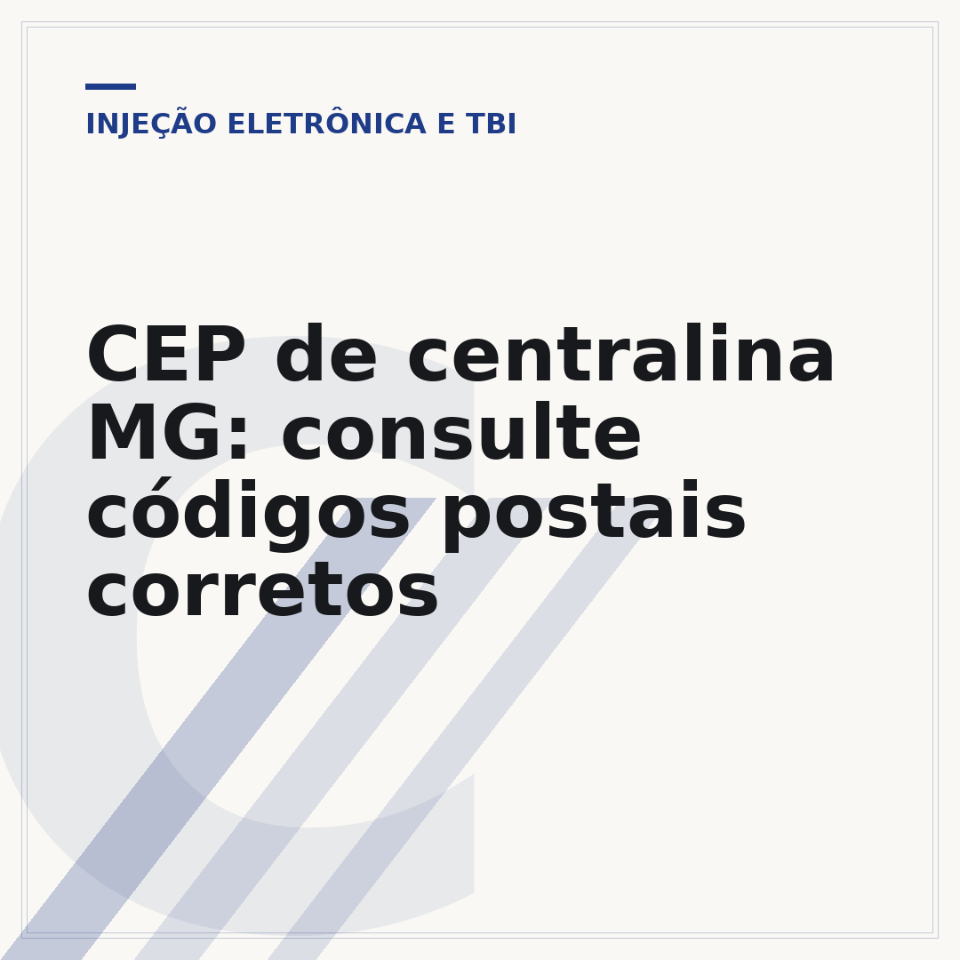 CEP de centralina MG: consulte códigos postais corretos