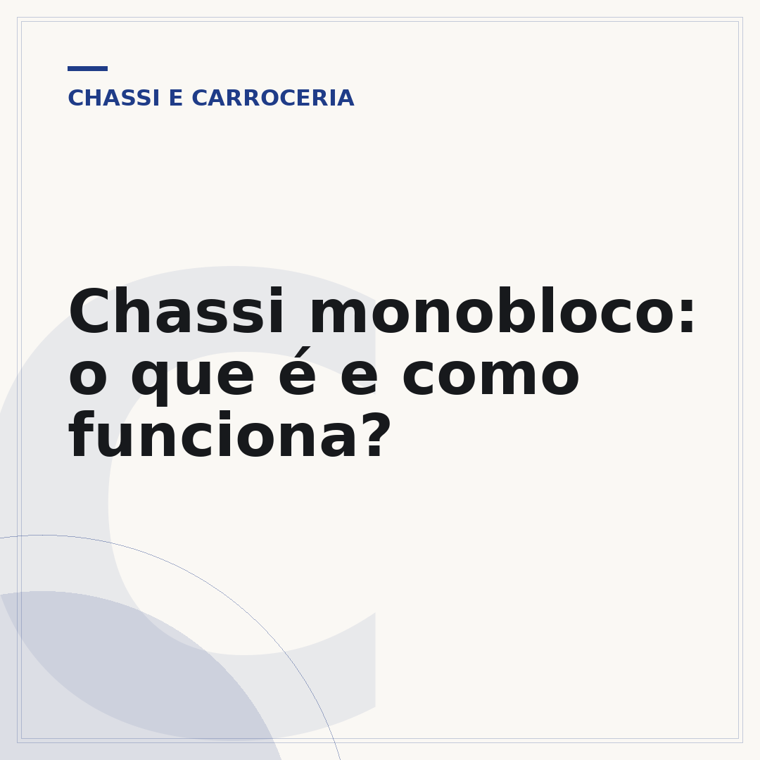 Chassi monobloco: o que é e como funciona?