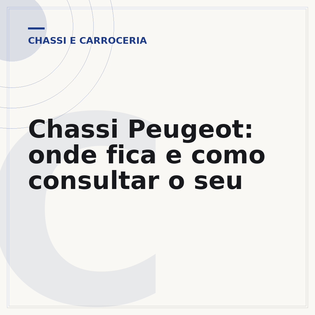 Chassi Peugeot: onde fica e como consultar o seu