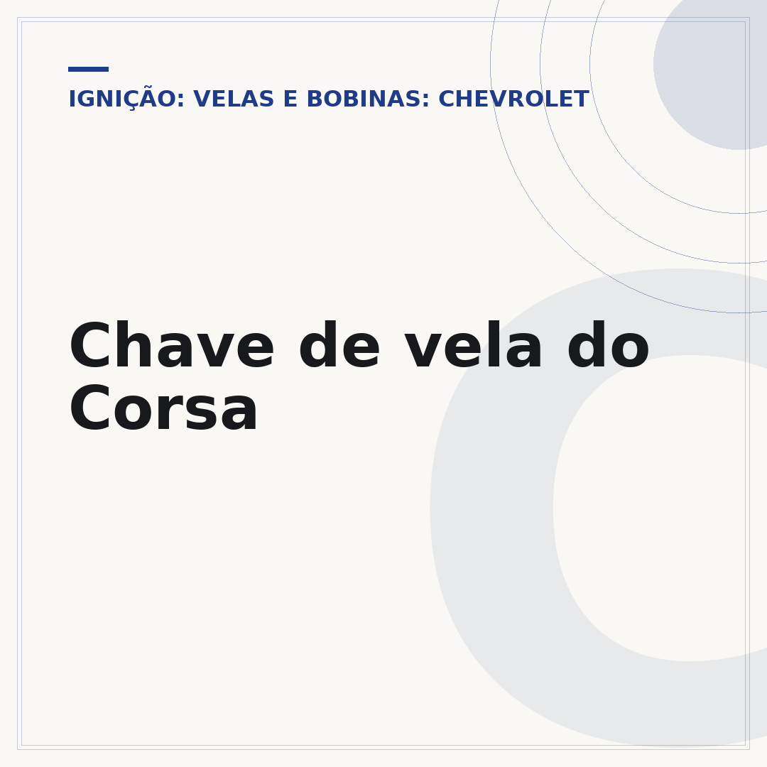 Chave de vela do Corsa