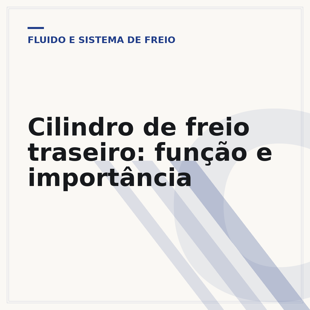 Cilindro de freio traseiro: função e importância