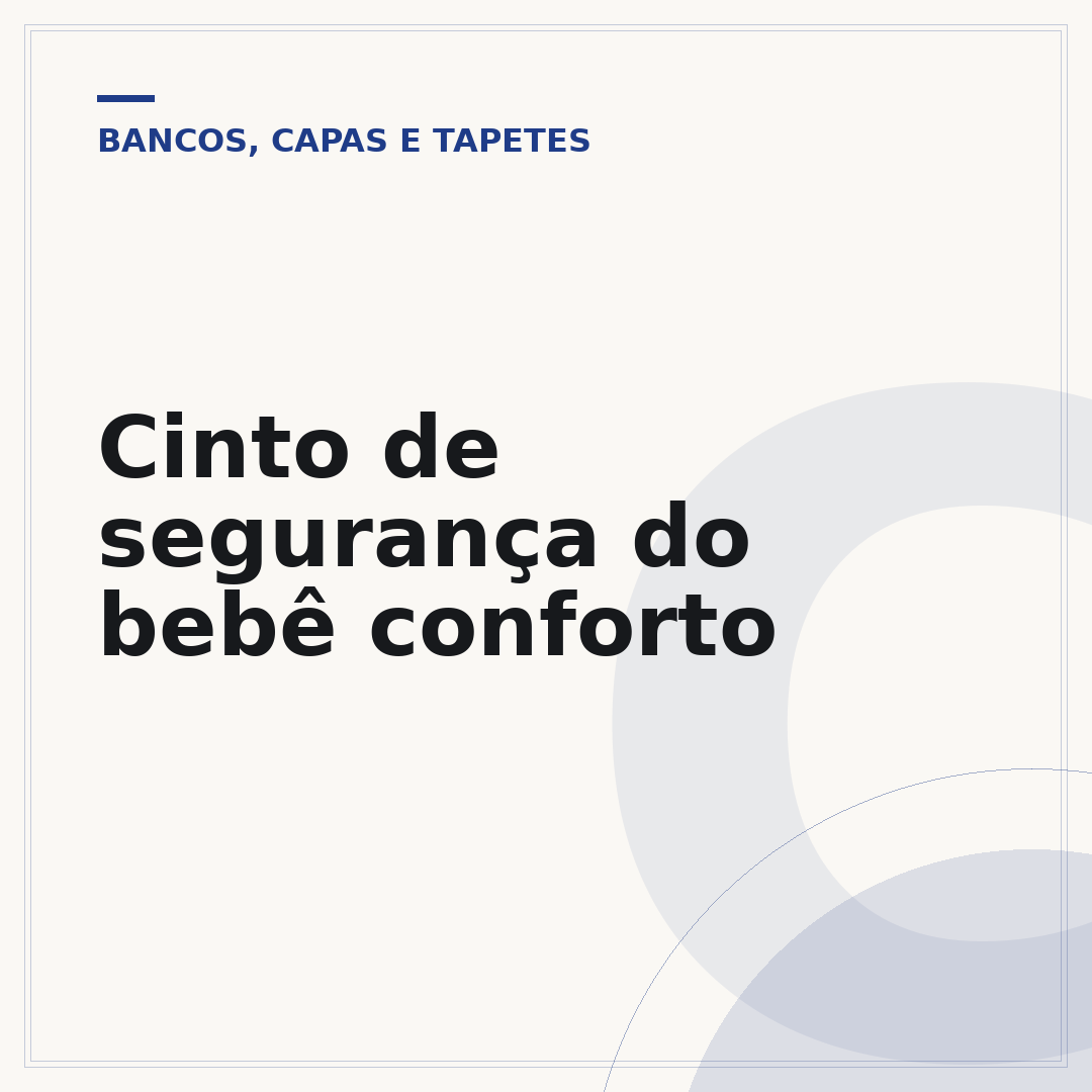 Cinto de segurança do bebê conforto