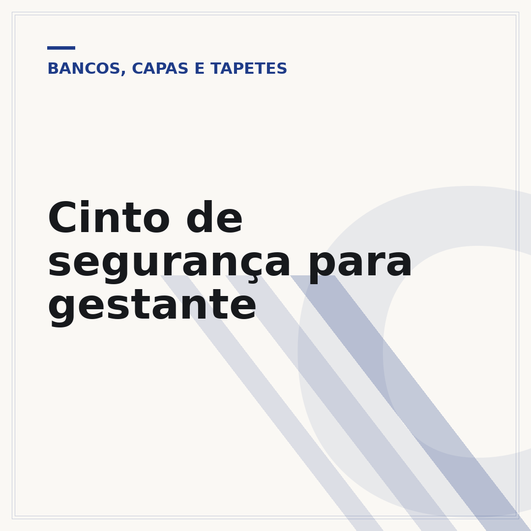 Cinto de segurança para gestante