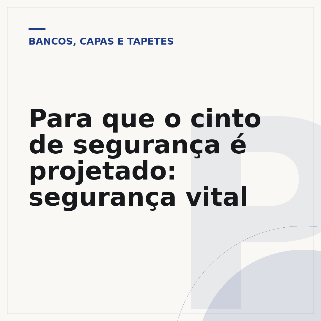 Para que o cinto de segurança é projetado: segurança vital