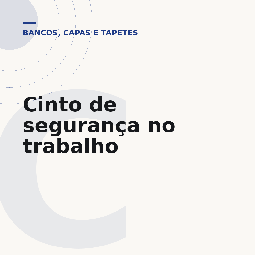 Cinto de segurança no trabalho