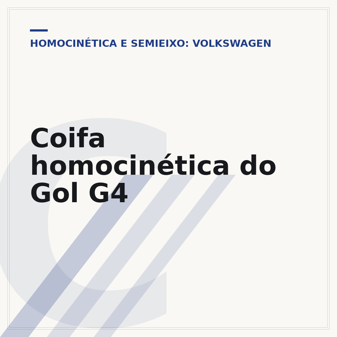 Coifa homocinética do Gol G4