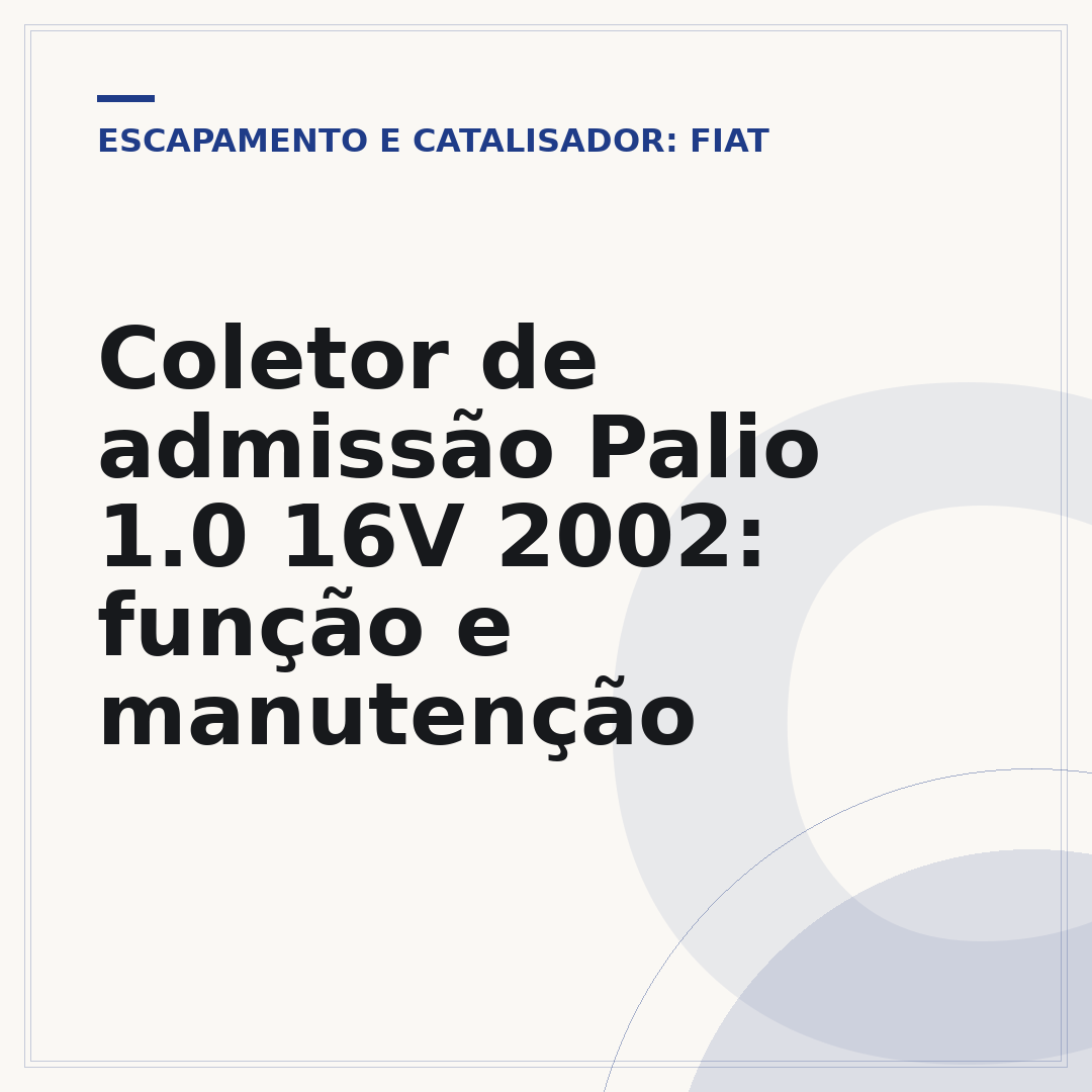 Coletor de admissão Palio 1.0 16V 2002: função e manutenção