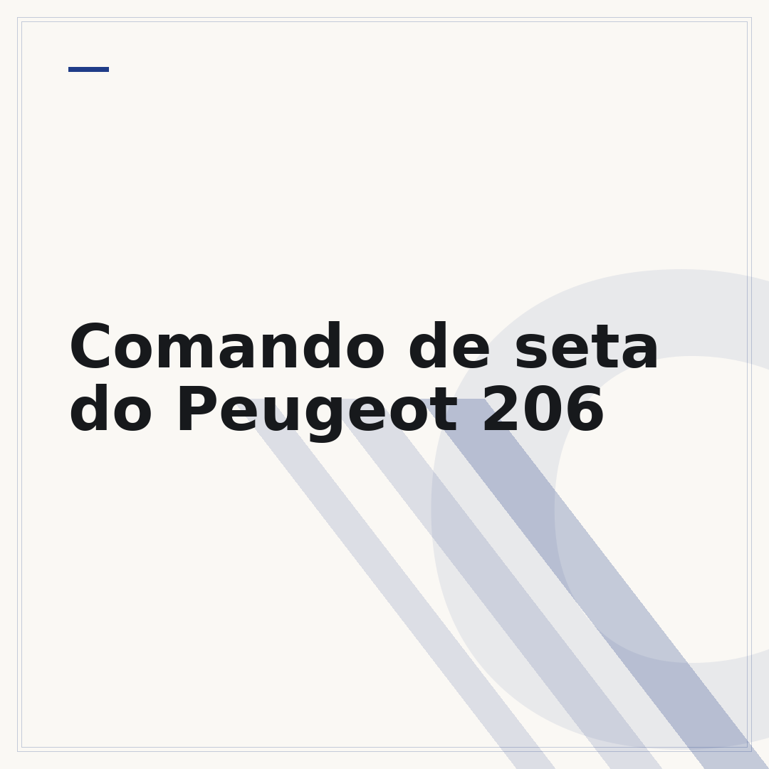 Comando de seta do Peugeot 206