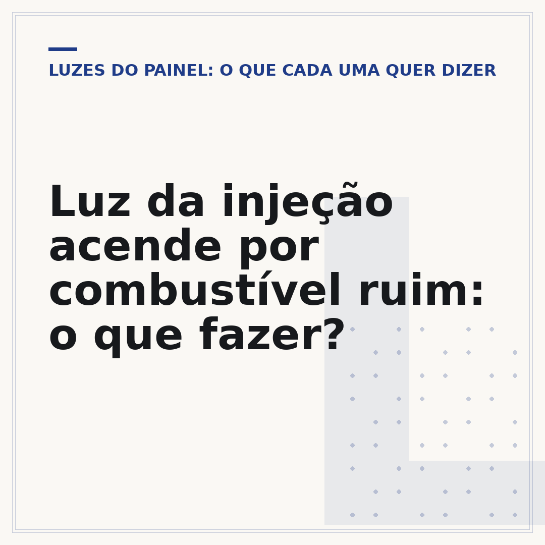 Luz da injeção acende por combustível ruim: o que fazer?