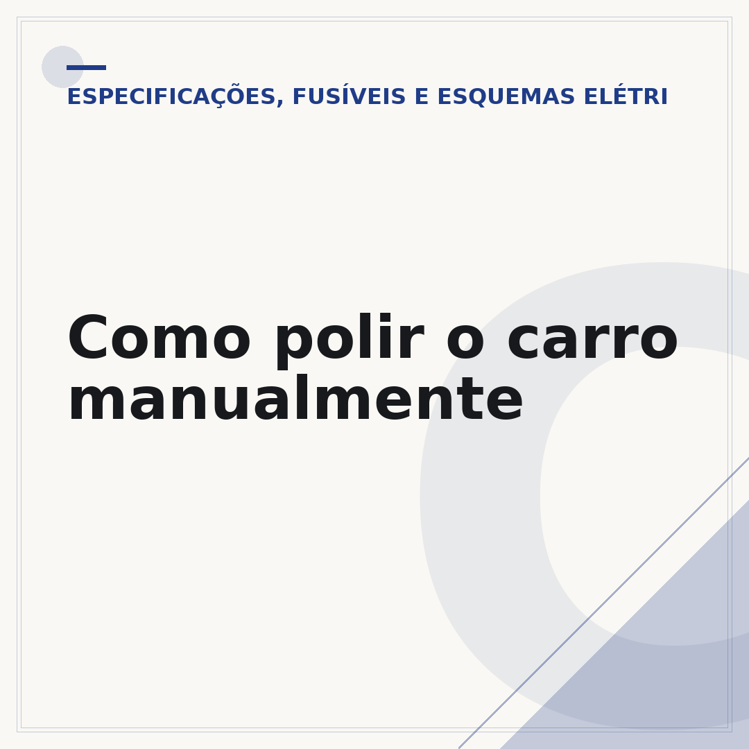 Como polir o carro manualmente