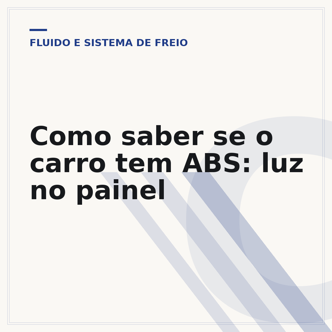 Como saber se o carro tem ABS: luz no painel
