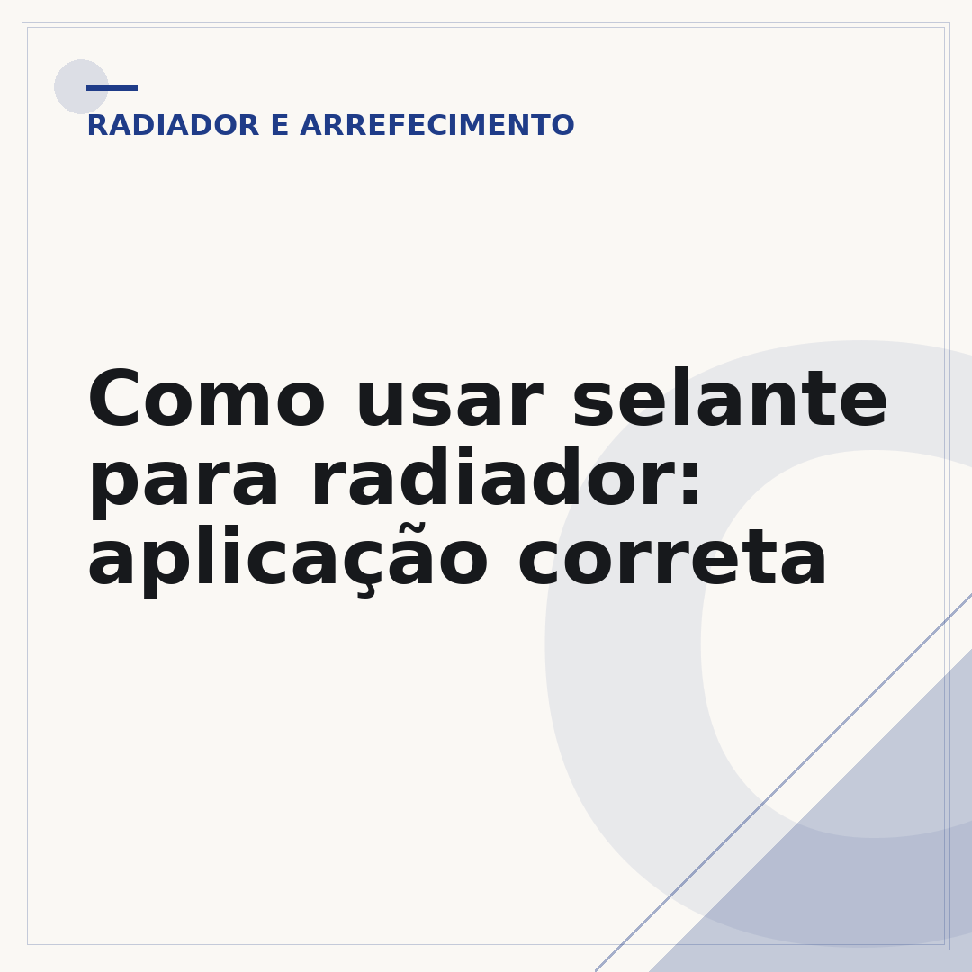 Como usar selante para radiador: aplicação correta