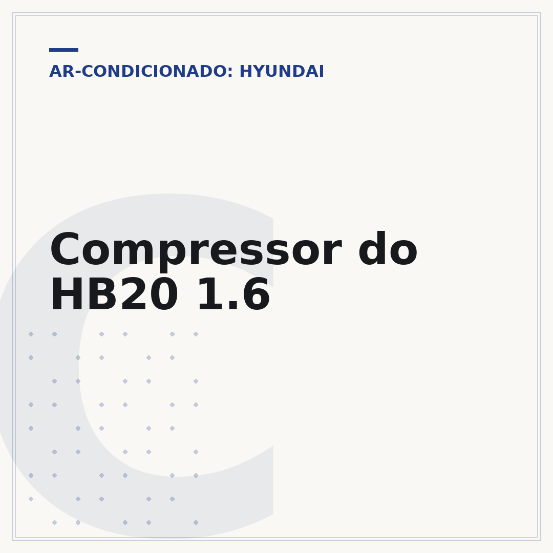 Compressor do HB20 1.6