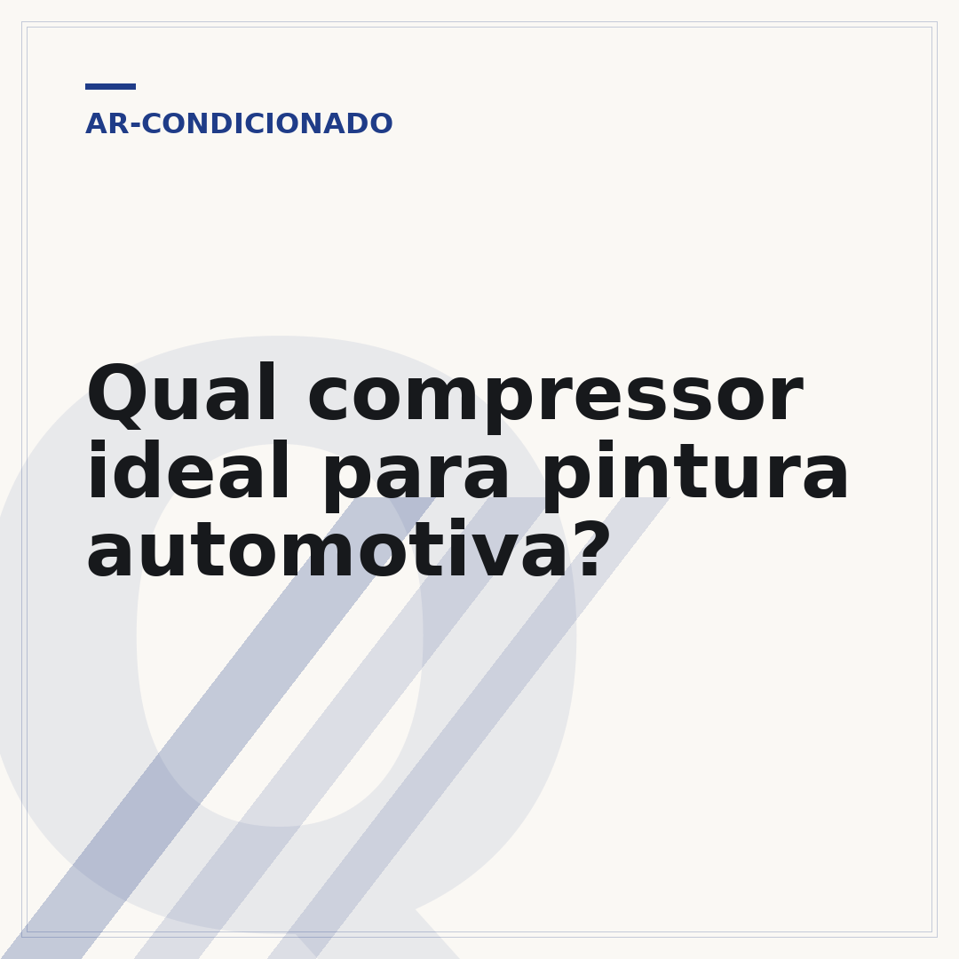 Qual compressor ideal para pintura automotiva?