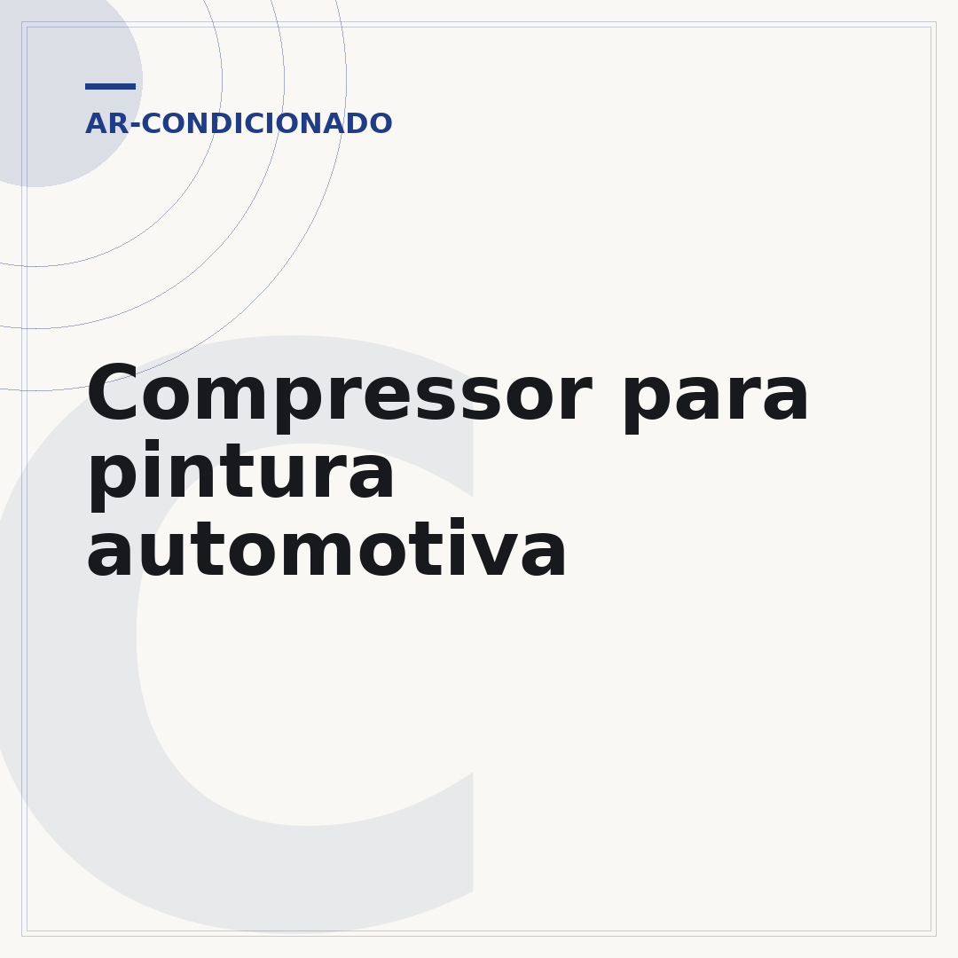 Compressor para pintura automotiva