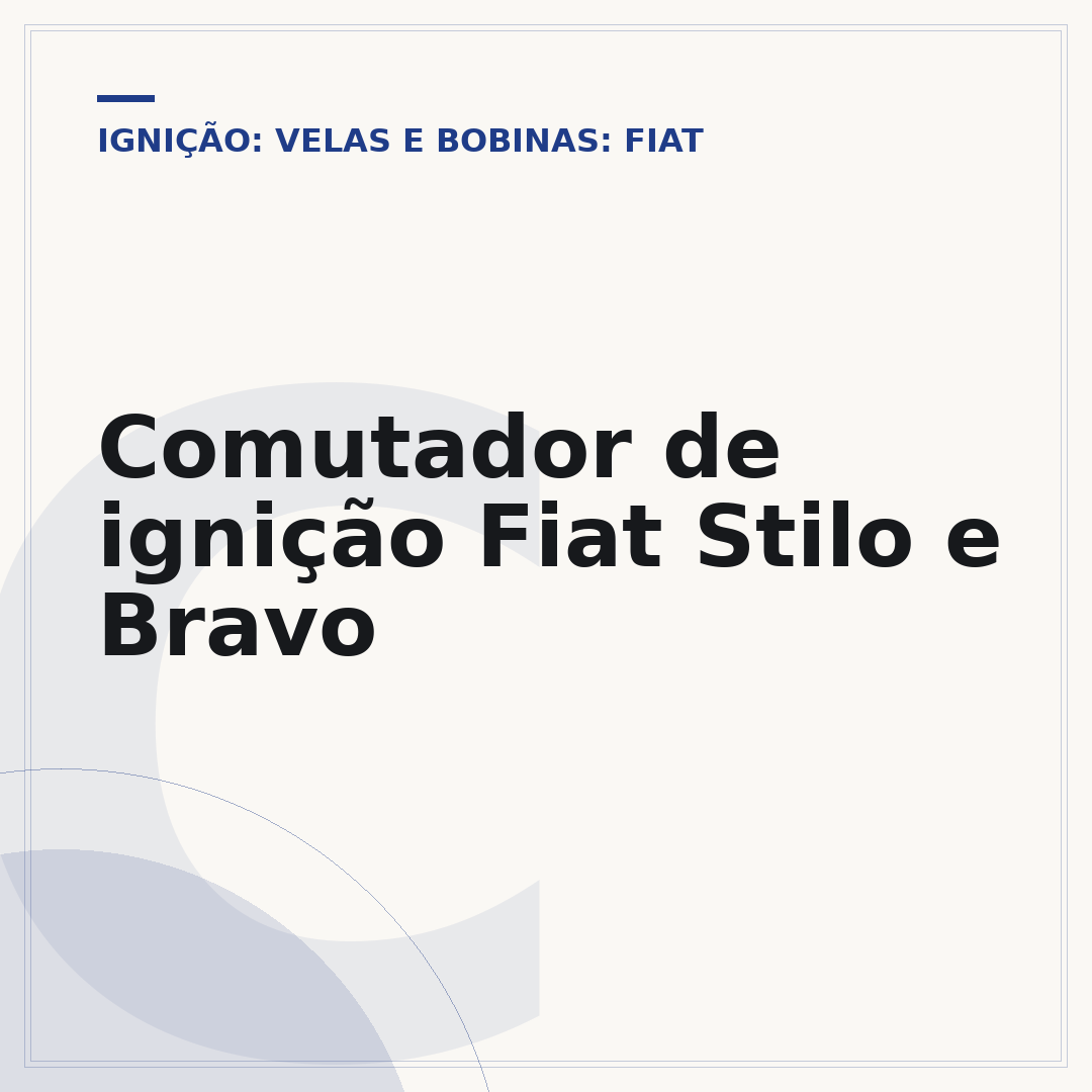Comutador de ignição Fiat Stilo e Bravo