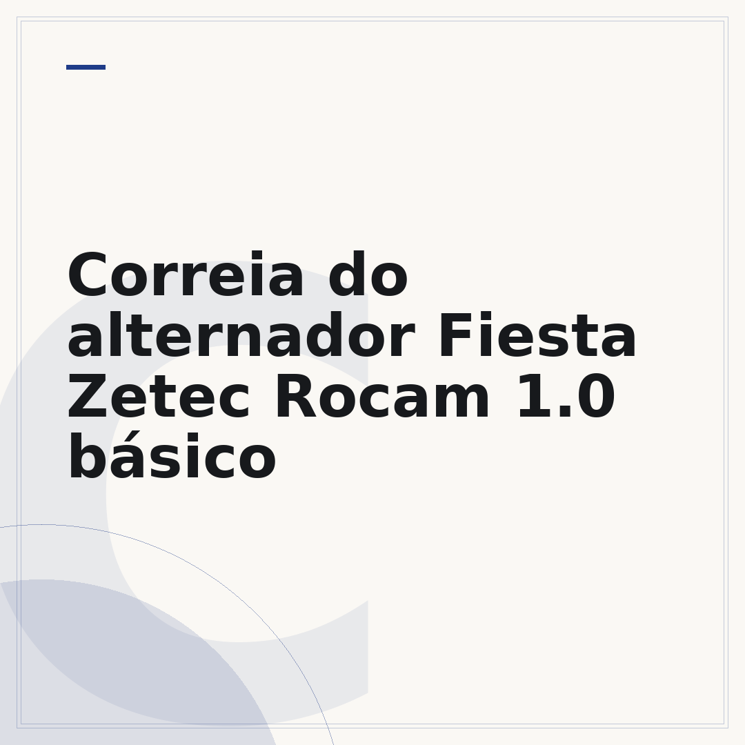 Correia do alternador Fiesta Zetec Rocam 1.0 básico