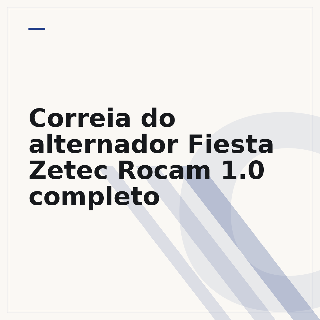 Correia do alternador Fiesta Zetec Rocam 1.0 completo