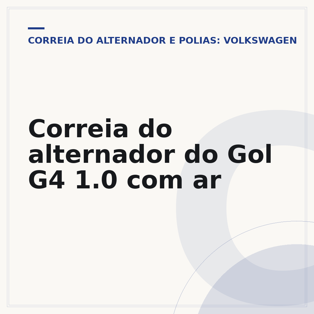 Correia do alternador do Gol G4 1.0 com ar