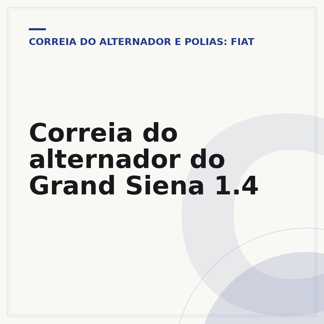 Correia do alternador do Grand Siena 1.4