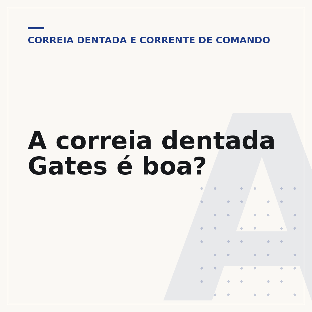 A correia dentada Gates é boa?