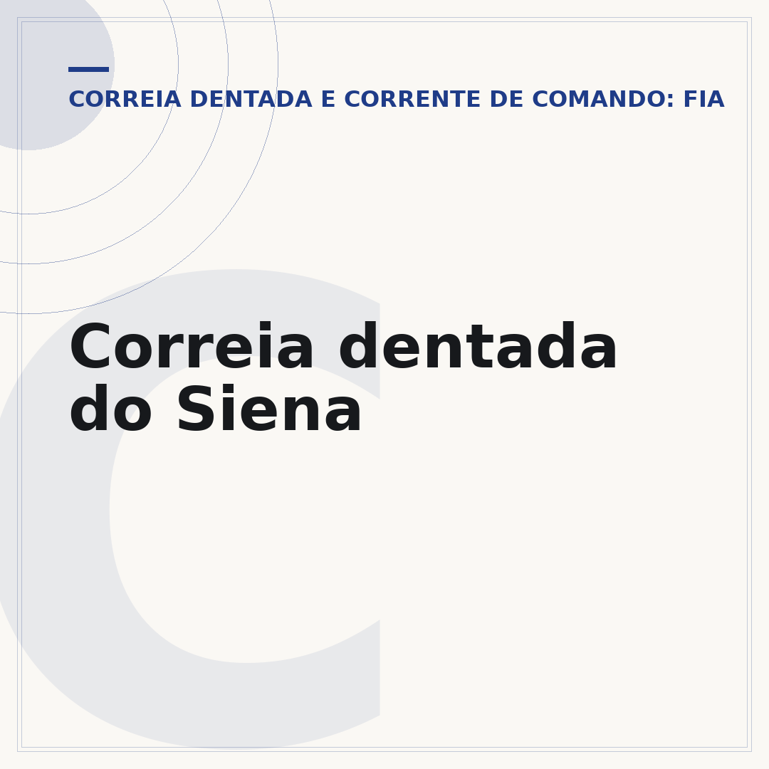 Correia dentada do Siena