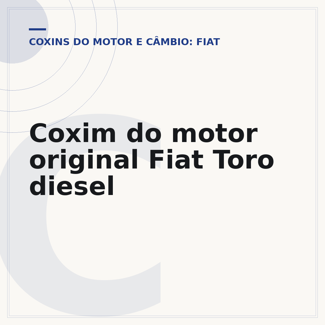 Coxim do motor original Fiat Toro diesel