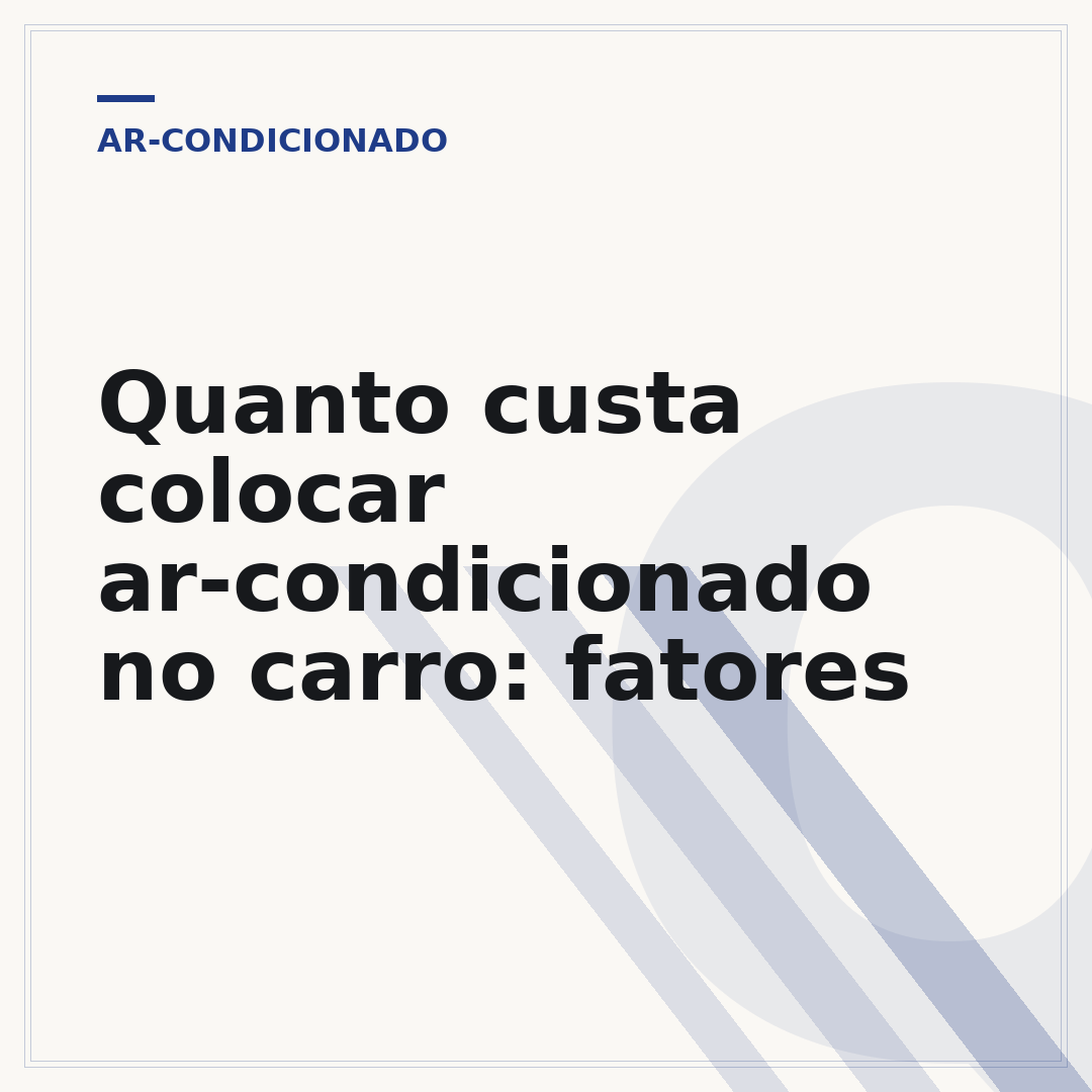 Quanto custa colocar ar-condicionado no carro: fatores