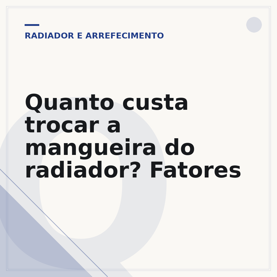 Quanto custa trocar a mangueira do radiador? Fatores