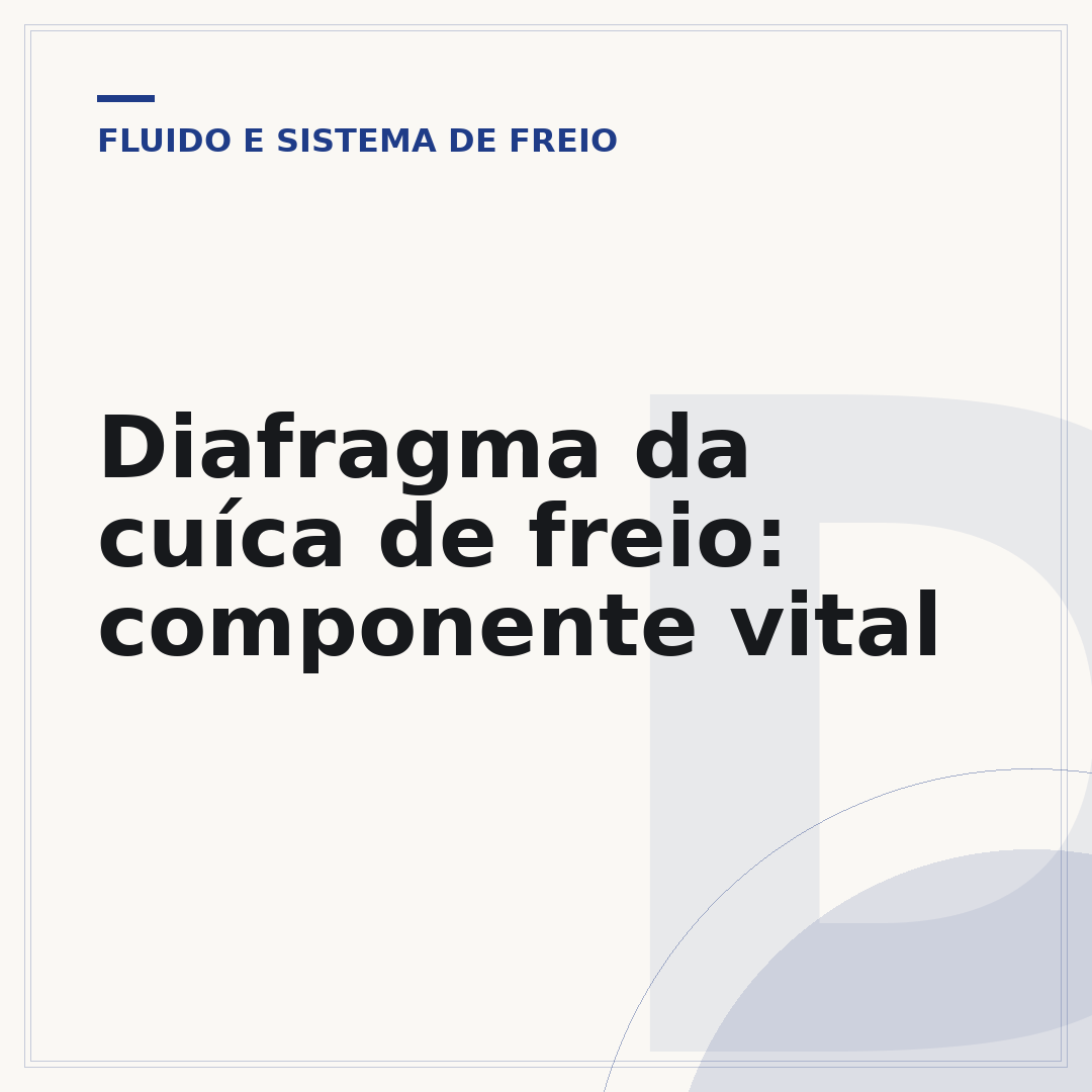 Diafragma da cuíca de freio: componente vital