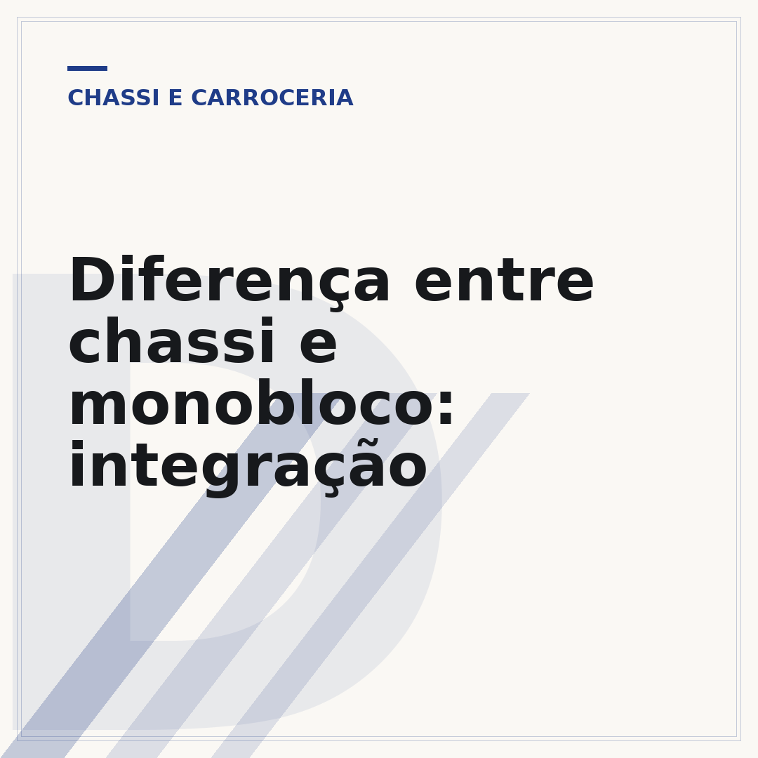 Diferença entre chassi e monobloco: integração