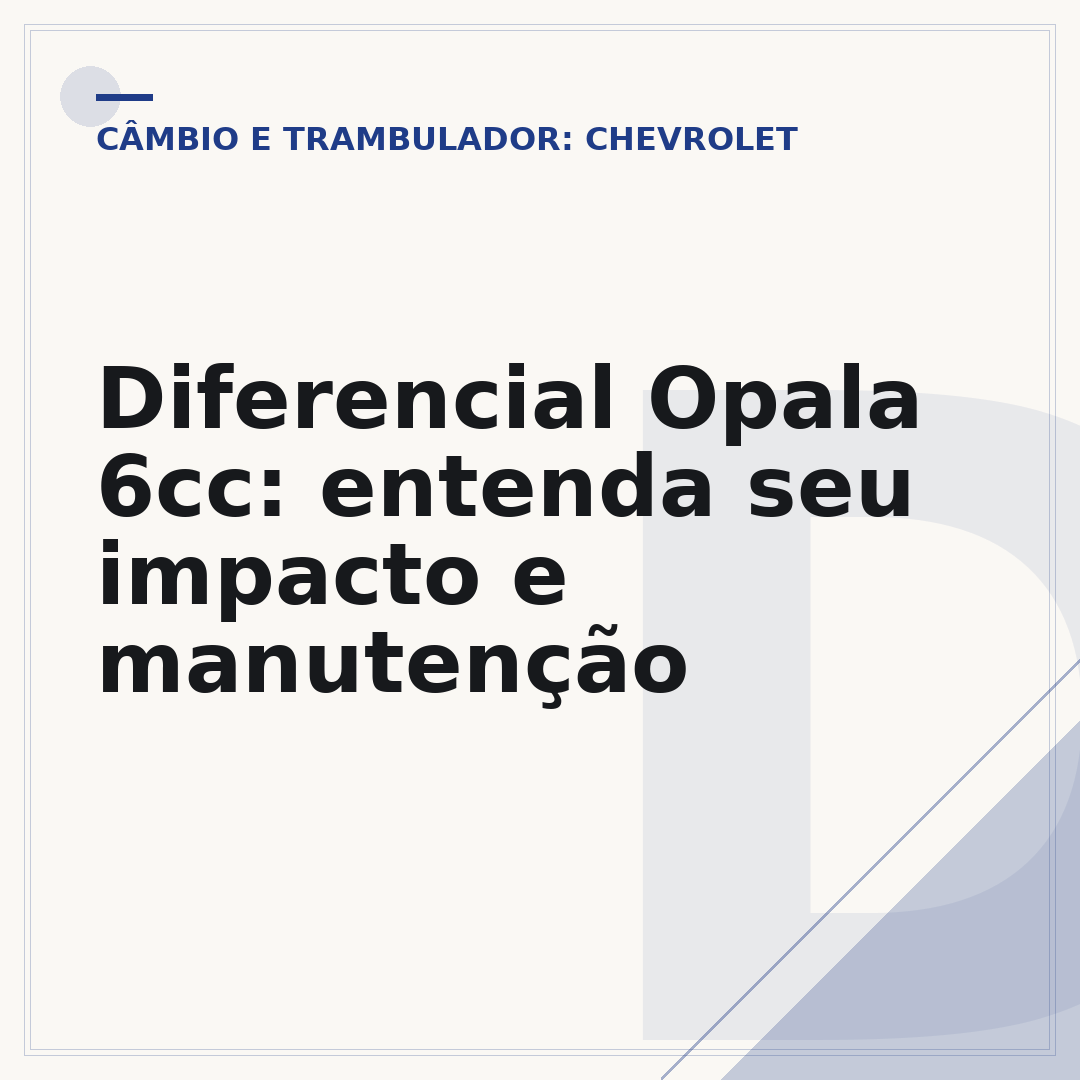 Diferencial Opala 6cc: entenda seu impacto e manutenção