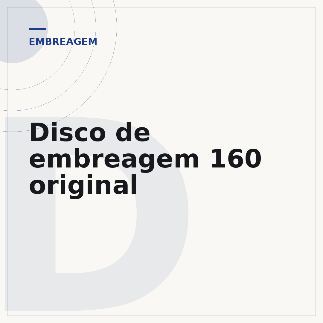 Disco de embreagem 160 original