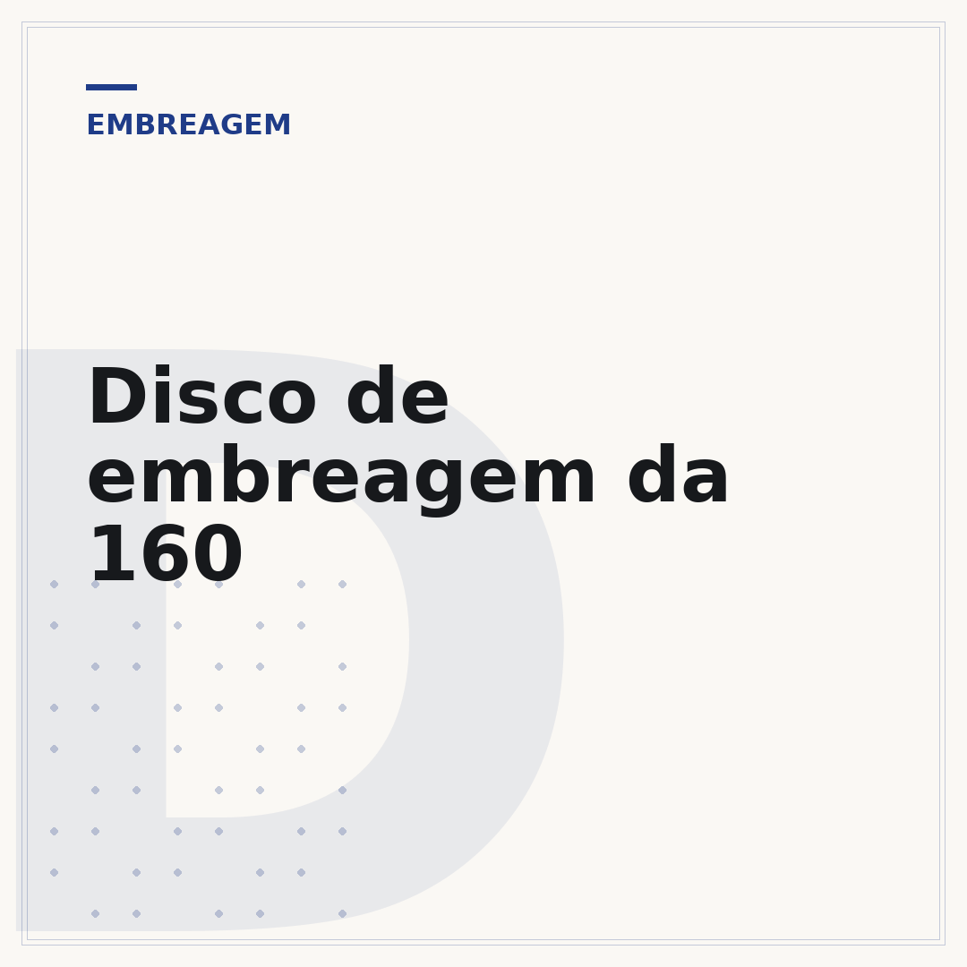 Disco de embreagem da 160