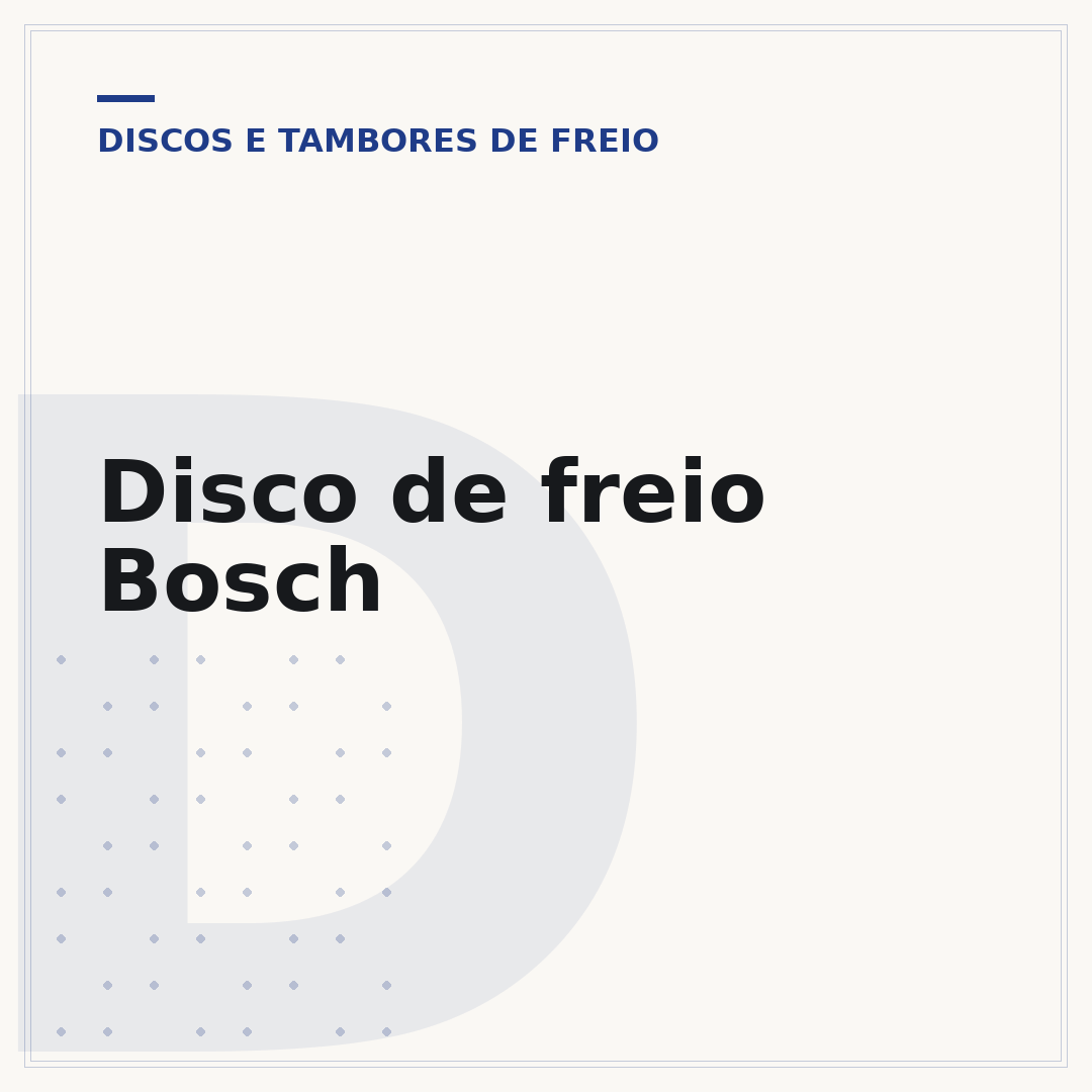 Disco de freio Bosch