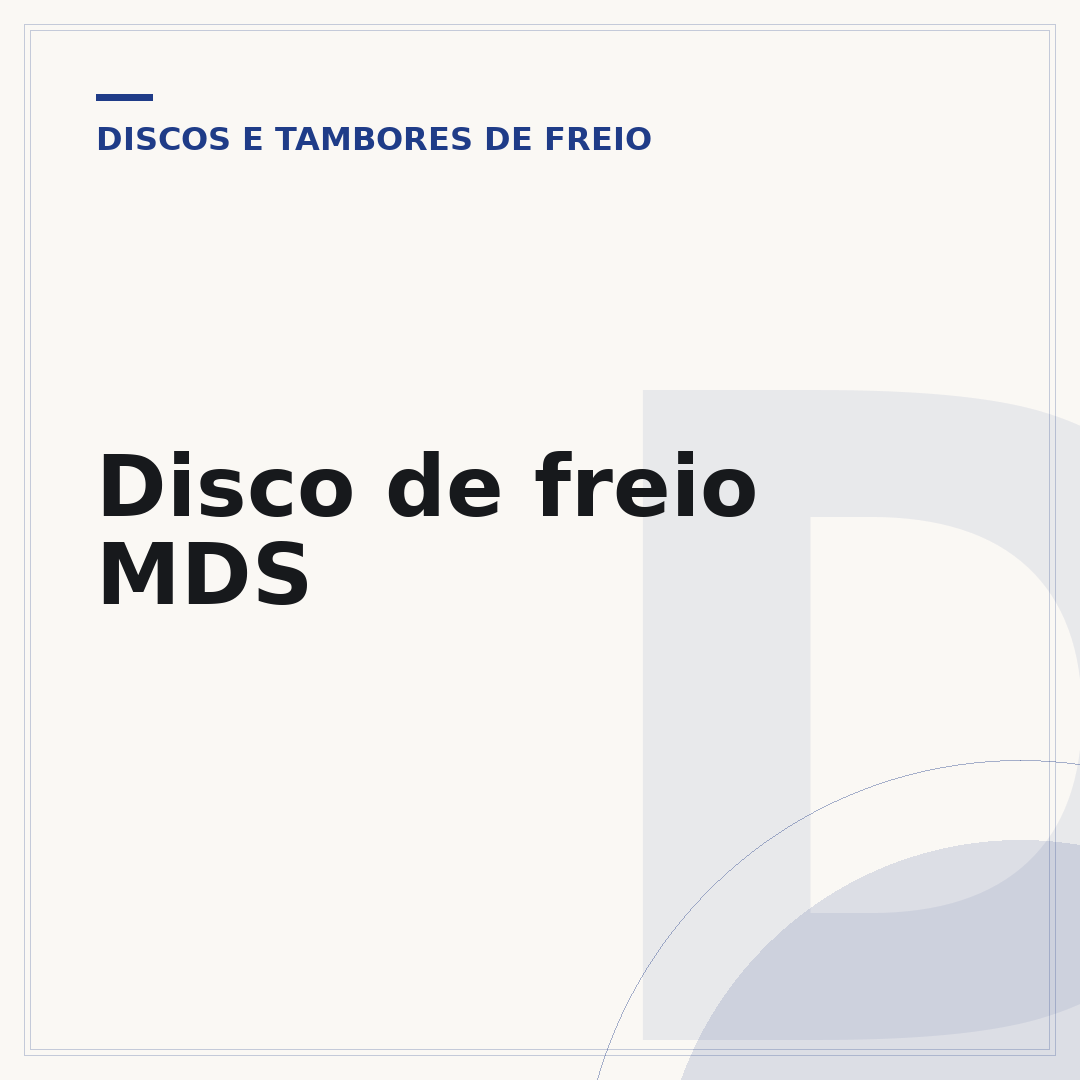 Disco de freio MDS