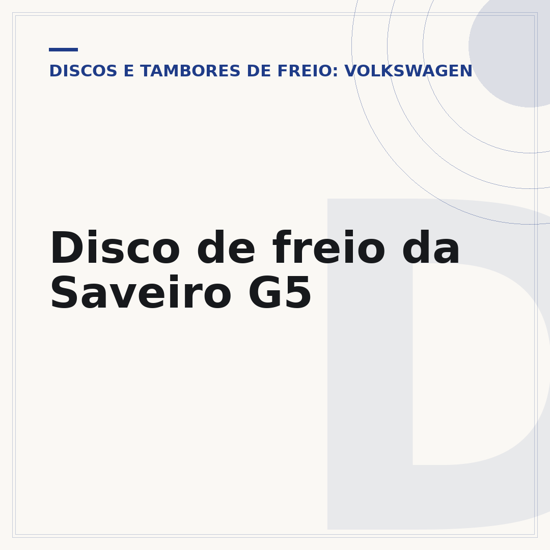 Disco de freio da Saveiro G5
