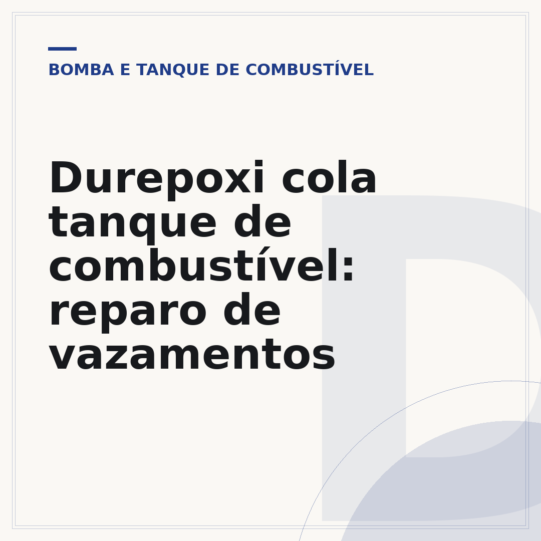 Durepoxi cola tanque de combustível: reparo de vazamentos