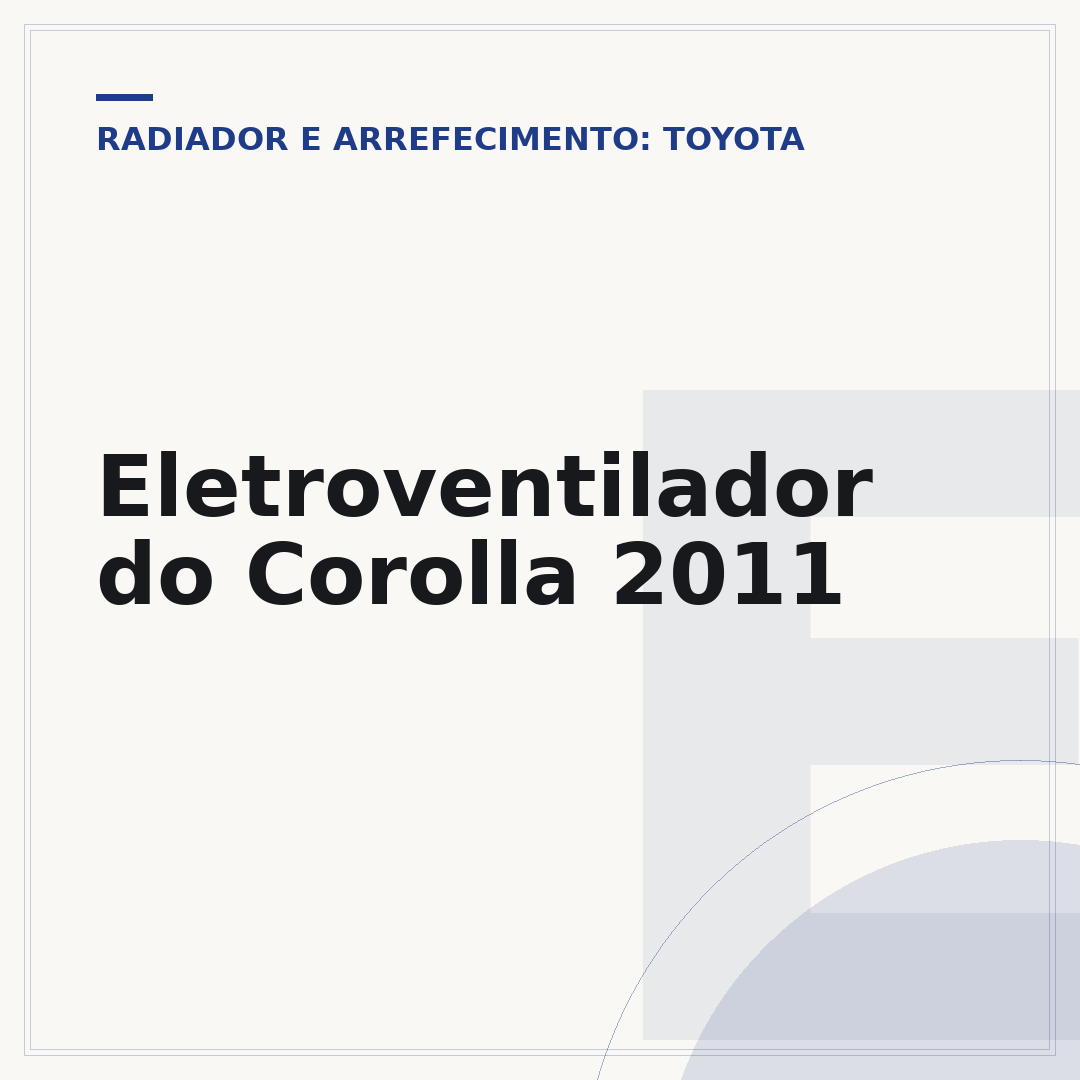 Eletroventilador do Corolla 2011