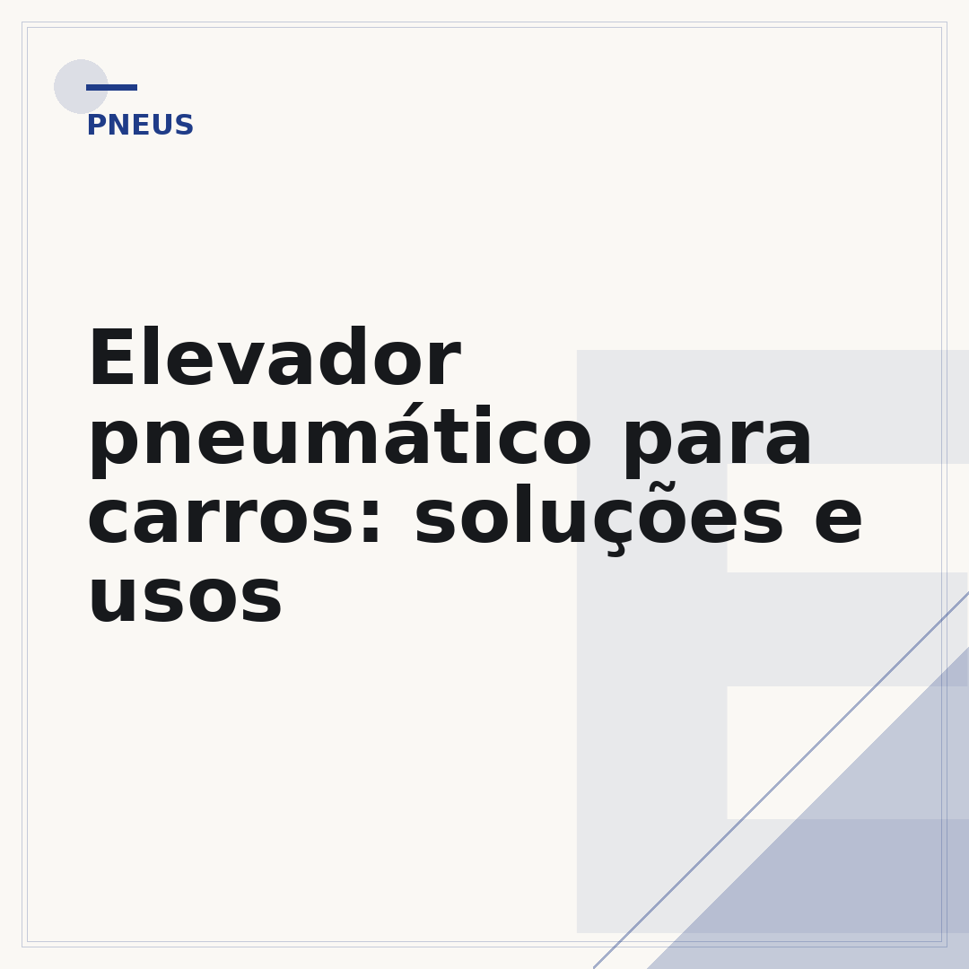 Elevador pneumático para carros: soluções e usos