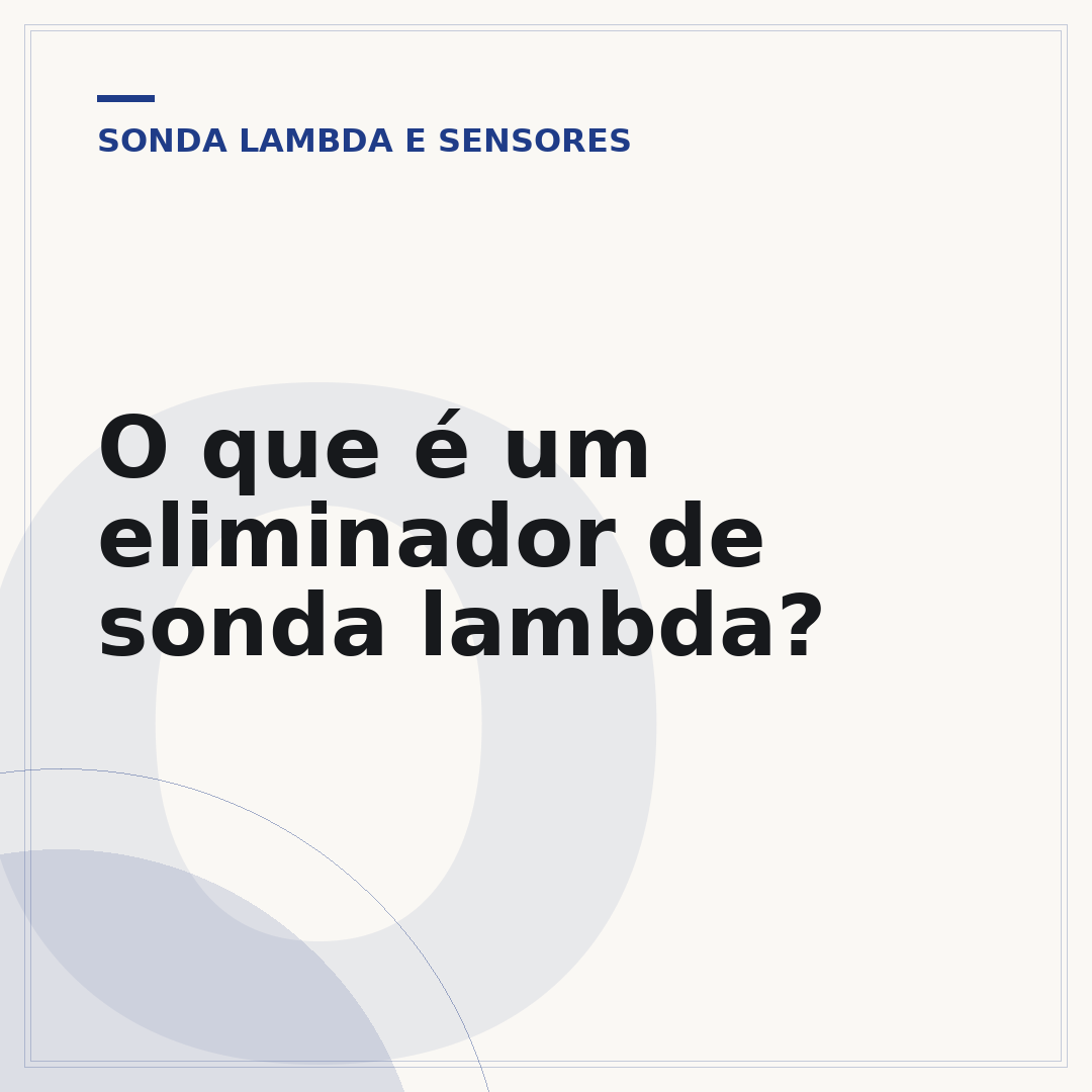 O que é um eliminador de sonda lambda?