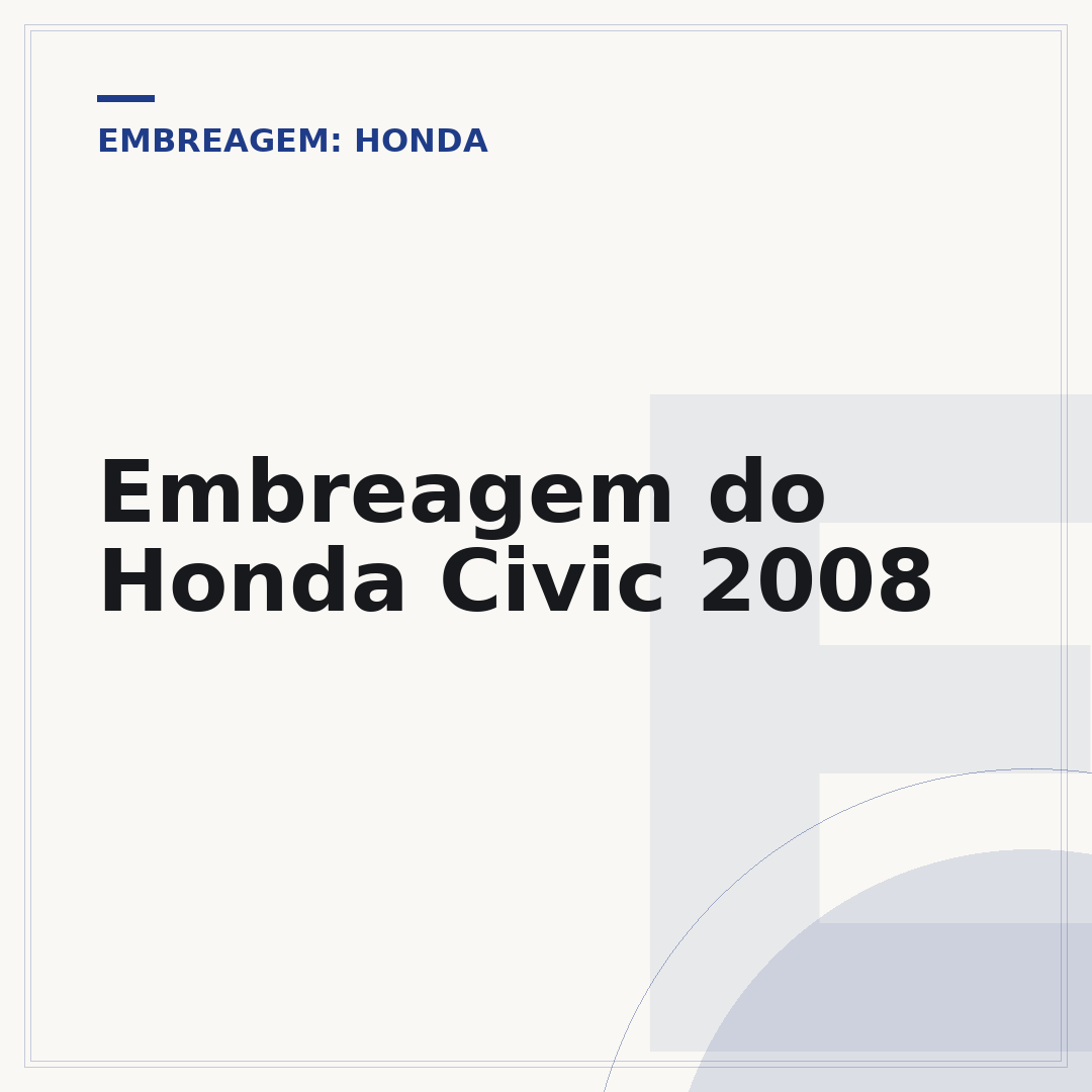 Embreagem do Honda Civic 2008
