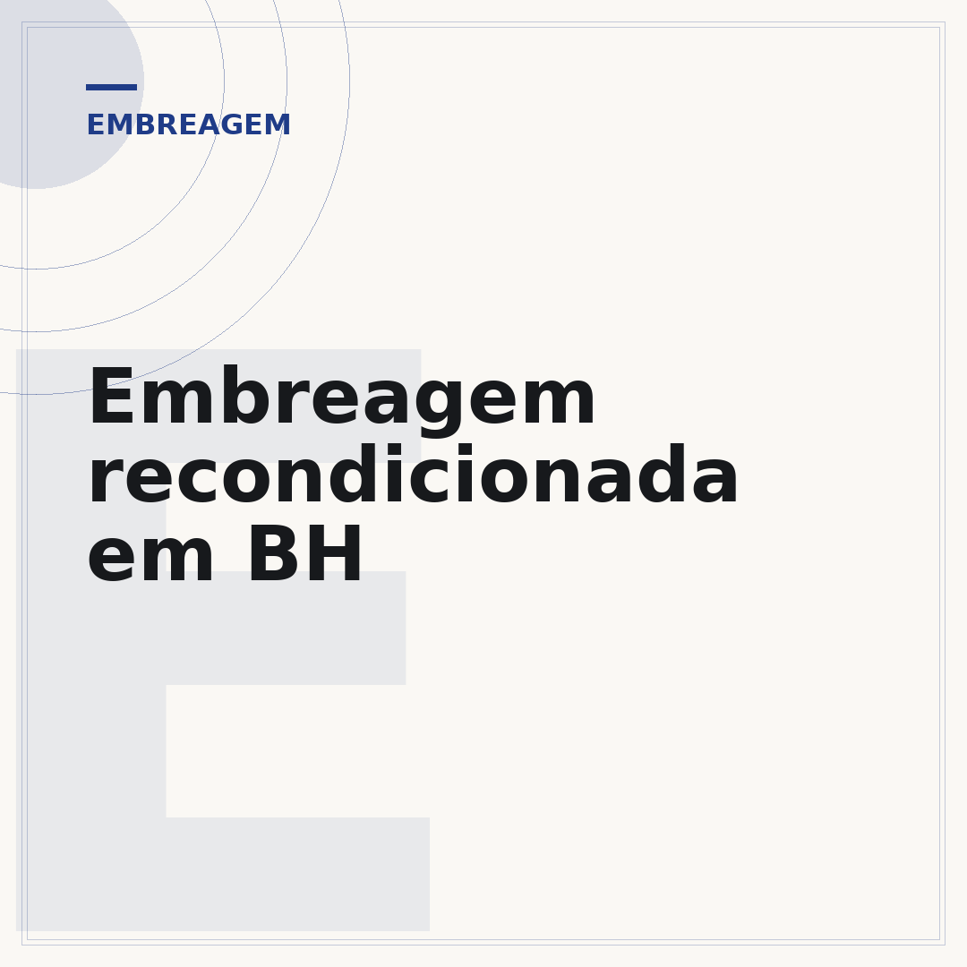 Embreagem recondicionada em BH