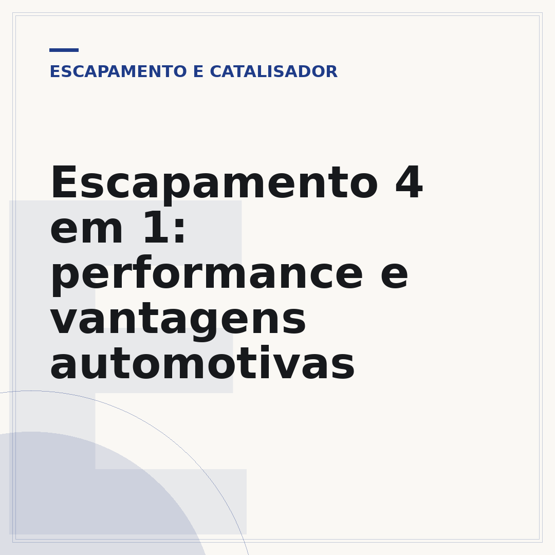 Escapamento 4 em 1: performance e vantagens automotivas