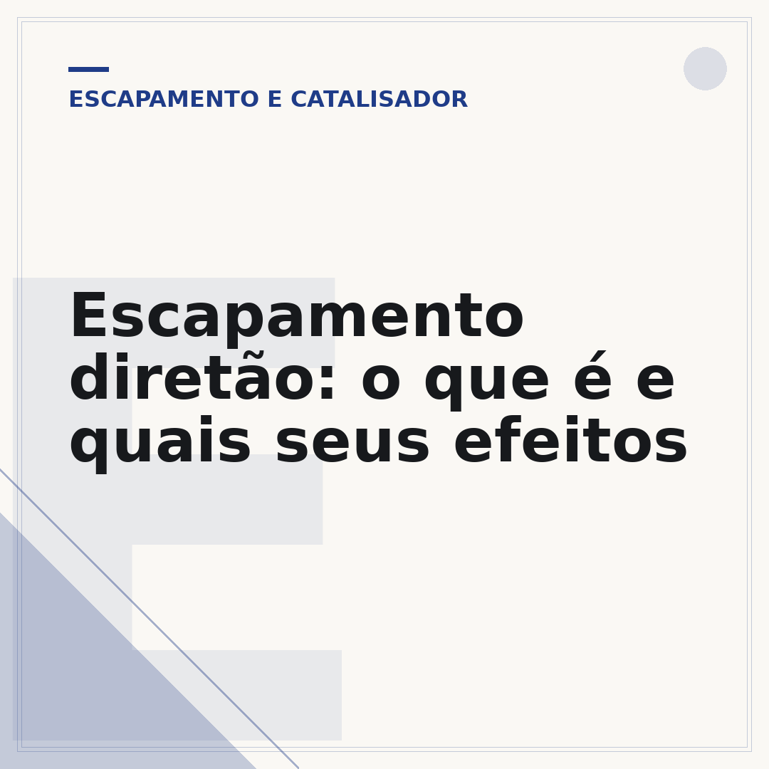 Escapamento diretão: o que é e quais seus efeitos