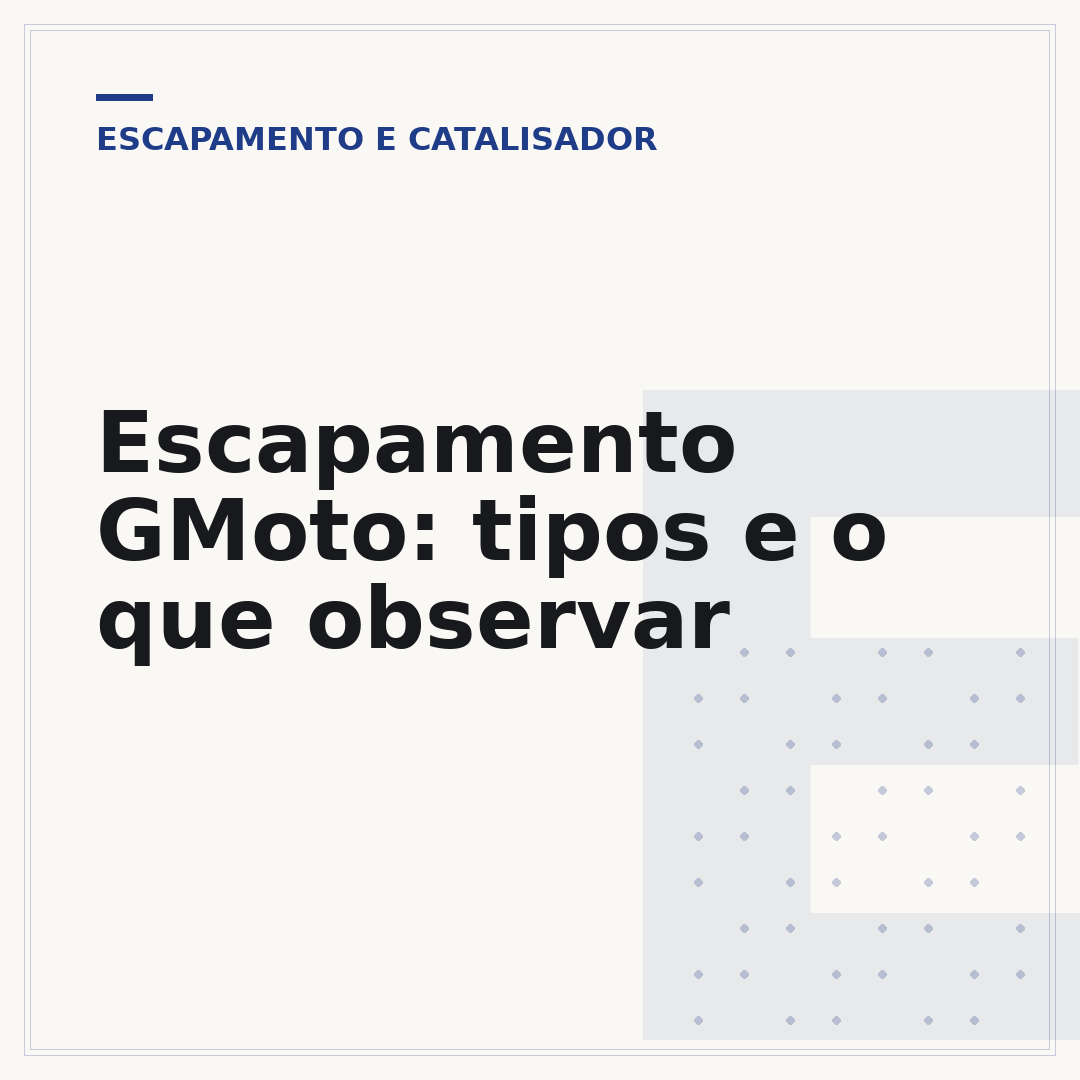 Escapamento GMoto: tipos e o que observar