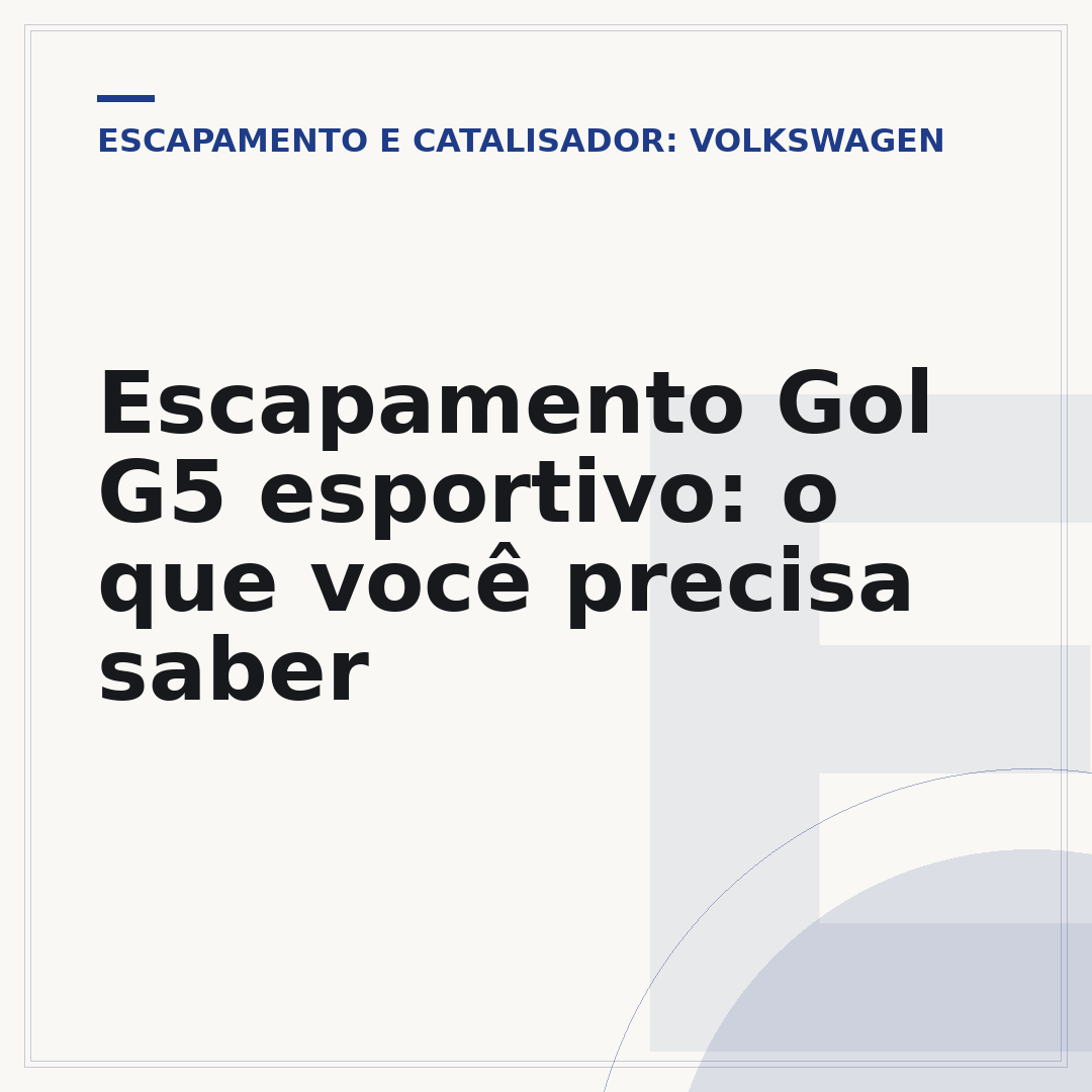 Escapamento Gol G5 esportivo: o que você precisa saber