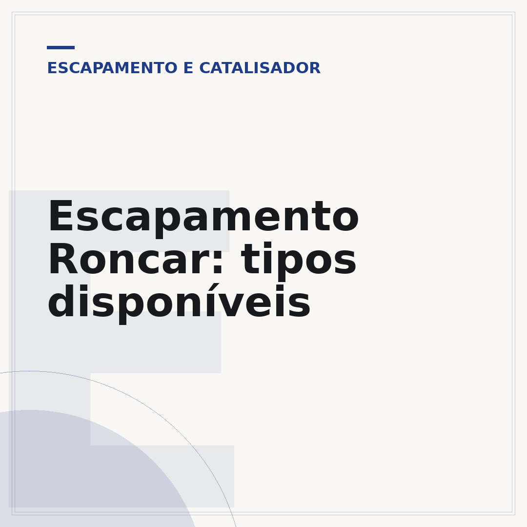 Escapamento Roncar: tipos disponíveis