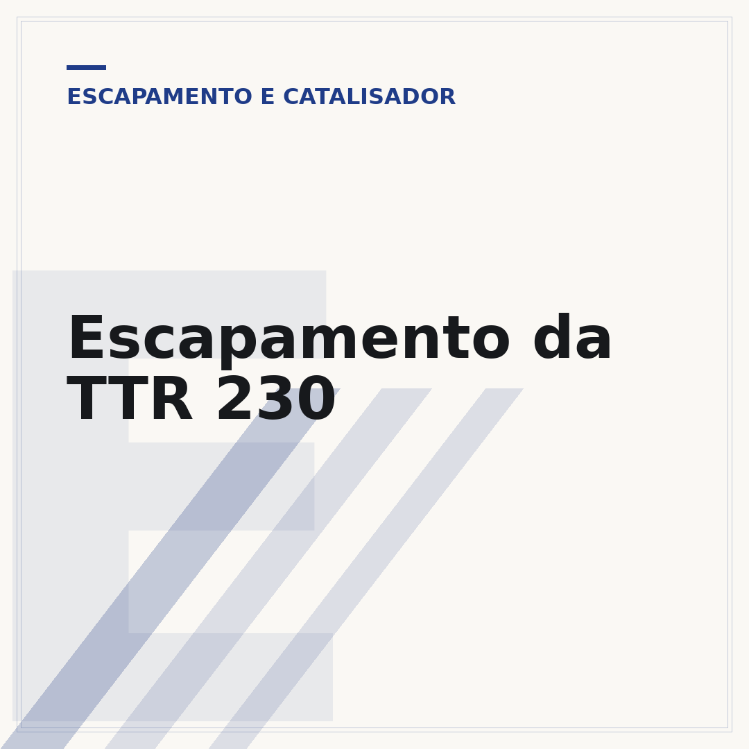 Escapamento da TTR 230
