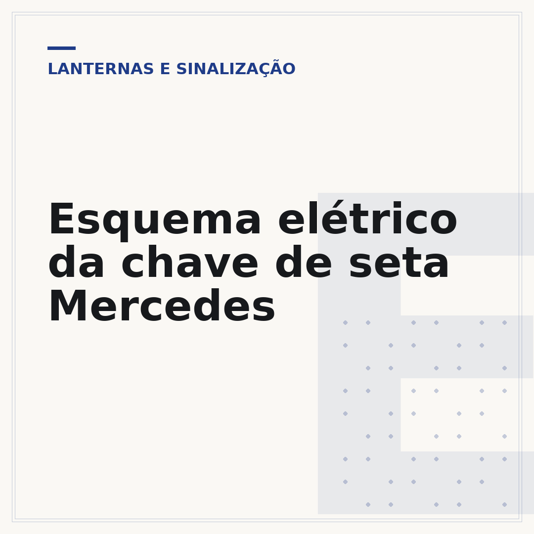 Esquema elétrico da chave de seta Mercedes